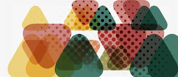 Banner con diseño geométrico de triángulo de mosaico multicolor sobre fondo blanco. Textura abstracta. plantilla de diseño de ilustración vectorial . — Archivo Imágenes Vectoriales