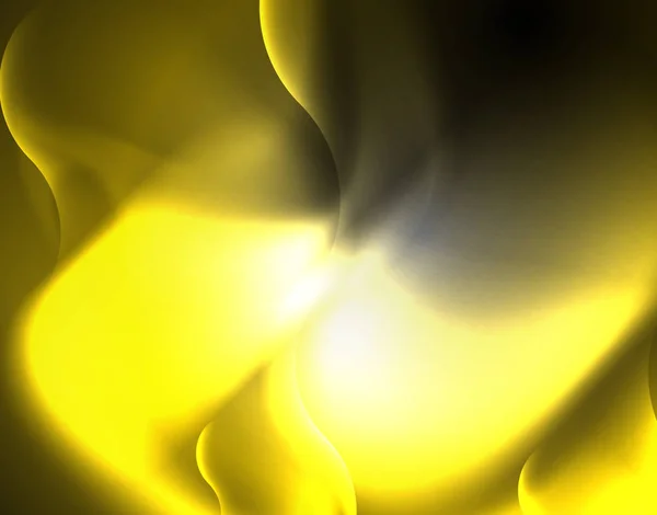 Parlak metalik Neon dalgalar vektör tasarım — Stok Vektör