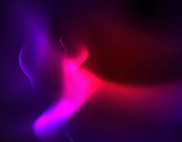 Conception vectorielle d'ondes néons métalliques brillantes — Image vectorielle