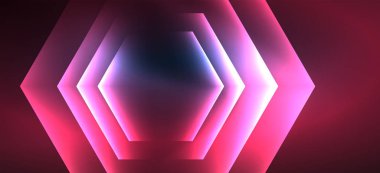 Neon parlak renk hatları arka plan. Soyut renkli Web şablonu geometrik modern teknoloji kavramı.