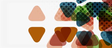 Vektör üçgen geometrik soyut kompozisyon arka plan. Retro vektör illüstrasyon. Süs illüstrasyon