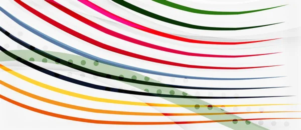 Трендовые линии цветовых полос волнистые, отличный дизайн для любых целей. Векторная линия. Векторный геометрический фон — стоковый вектор