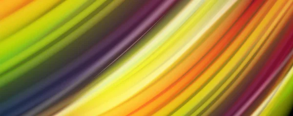 Colores líquidos que fluyen - cartel de flujo colorido moderno. Onda formas líquidas. Diseño de arte para su proyecto de diseño — Archivo Imágenes Vectoriales