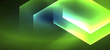 Neon parlak renk hatları arka plan. Soyut renkli Web şablonu geometrik modern teknoloji kavramı.