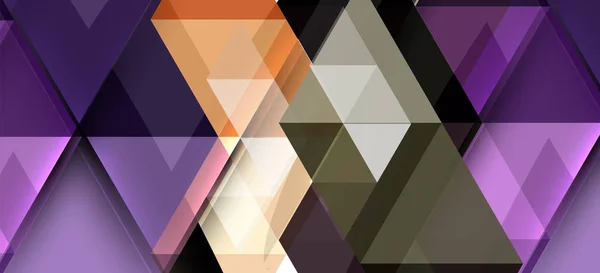 Abstracte driehoek patroon, kleurrijke achtergrond. Presentatie sjabloon. Moderne getextureerde vorm. Trendy moderne stijl — Stockvector