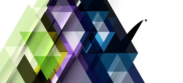 Abstracte driehoek patroon, kleurrijke achtergrond. Presentatie sjabloon. Moderne getextureerde vorm. Trendy moderne stijl — Stockvector