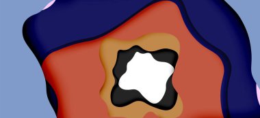 Soyut geometrik desen. 3D kağıt katmanları renkli dalga arka plan kesti. Origami Web arka plan için soyut dalgalar kesti