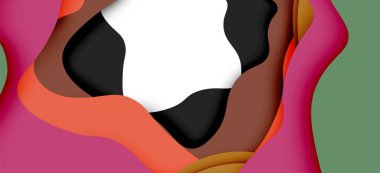 Soyut Web tasarımı için soyut dalgalar kesti. Renk geometrik deseni. Vektör soyut geometrik dinamik desen çerçevesi