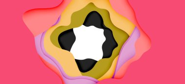 Soyut Web tasarımı için soyut dalgalar kesti. Renk geometrik deseni. Vektör soyut geometrik dinamik desen çerçevesi