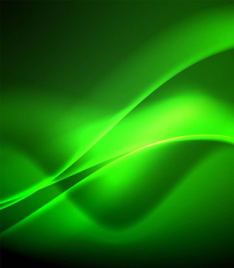 Parlak renk parlak neon soyut dalga şablonu. Soyut parlak ışık. Neon ışık parlayan etkisi. Uzay arka planı. Soyut şekil