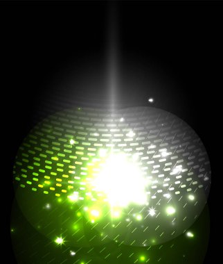 Parlayan Neon ışık. Tatil dekorasyonu.