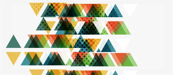 Fondo de composición abstracta geométrica triangular vectorial. Ilustración de vectores retro. Ilustración del ornamento — Archivo Imágenes Vectoriales