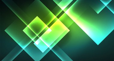 Işık arka plan hipster tarzıNeon geometrik soyut arka plan. Uzay retro tasarım. Renk geometrik desen. Kare şekil soyut arka plan.