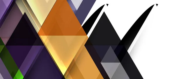Triangoli ripetuti colorati geometrici moderni in stile contemporaneo su sfondo bianco. Forma geometrica astratta. Struttura elegante moderna — Vettoriale Stock