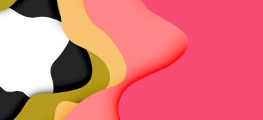 Soyut Web tasarımı için soyut dalgalar kesti. Renk geometrik deseni. Vektör soyut geometrik dinamik desen çerçevesi