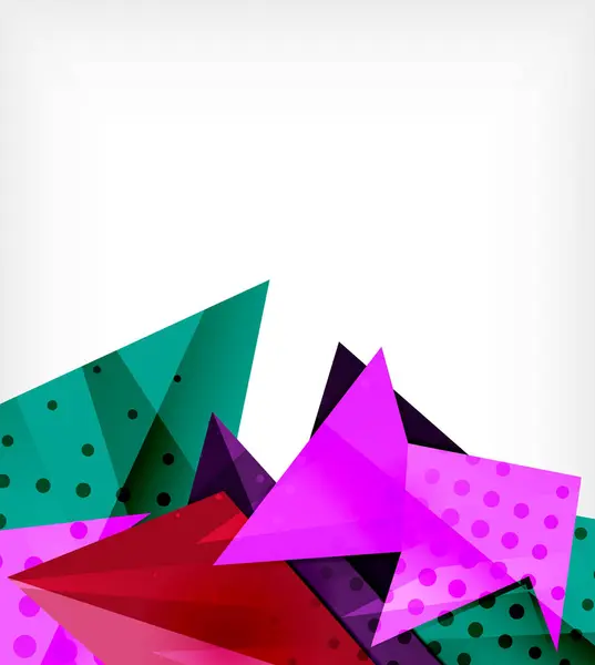Сучасна картка орігамі. Сучасний елемент дизайну орігамі. Кольоровий геометричний візерунок. Абстрактний фон з низьким рівнем поліції. Шаблон презентації . — стоковий вектор