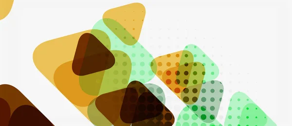 Nápis s vícebarevné mozaikovou trojúhelníkovou geometrickou konstrukcí na bílém pozadí. Abstraktní textura. Návrhová šablona ilustrace. — Stockový vektor