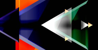 Parlak parlak üçgenler arka plan