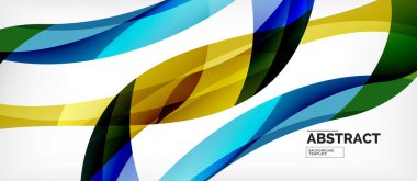 Doğrusal dalga Web şablonu. Vektör illüstrasyon parlak tasarım. Dekoratif baskı. Dekoratif zemin vektörü. Vektör iş illüstrasyon