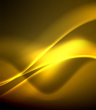 Parlak renk parlak neon soyut dalga şablonu. Soyut parlak ışık. Neon ışık parlayan etkisi. Uzay arka planı. Soyut şekil