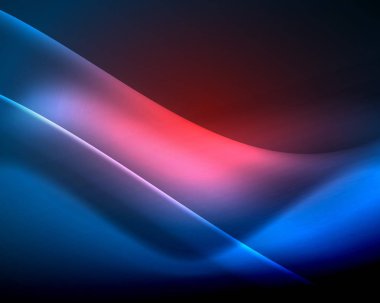Parlak renk parlak neon soyut dalga şablonu. Soyut parlak ışık. Neon ışık parlayan etkisi. Uzay arka planı. Soyut şekil