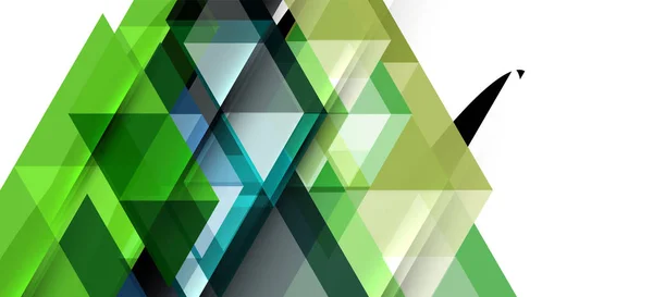 抽象概念三角形图形元素。技术背景。横幅、海报模板 — 图库矢量图片