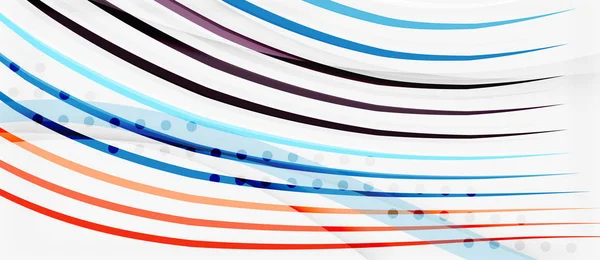 Les lignes de rayures de couleur tendance ondulent, un grand design pour tous les usages. Modèle de ligne vectorielle. Fond géométrique vectoriel — Image vectorielle