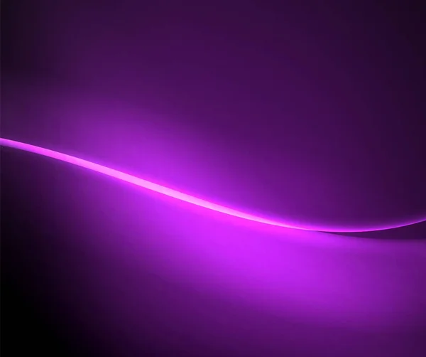 Sötét tér fényes neon fény mozgás hullámok. Absztrakt koncepció grafikai elem. Vektorneon háttér. A technológia háttere — Stock Vector
