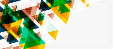 Vektör üçgen geometrik soyut kompozisyon arka plan. Retro vektör illüstrasyon. Süs illüstrasyon