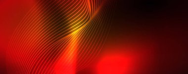 Parlak neon hatları techno Magic futuristik arka plan, sihirli enerji alanı ışık kavramı, soyut arka plan duvar kağıdı tasarım