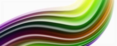 Beyaz renkli Poste modern techno Fluid renk akışı. Tasarım için sanat