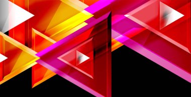 Dinamik üçgen kompozisyon soyut arka plan