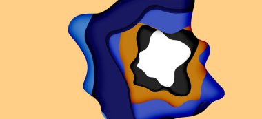 Soyut Web tasarımı için soyut dalgalar kesti. Renk geometrik deseni. Vektör soyut geometrik dinamik desen çerçevesi