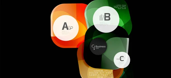 Info graphics circles background. Success icon symbol. Vector info graphic design. Creative vector element. Decoration element — Stock Vector