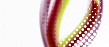 Trendy soyut dalga bulanıklık deseni, duvar kağıdı tasarımı için beyaz arka plan üzerinde çok renkli çizgiler. Renkli arka plan vektörü. Yaratıcı vektör elemanı.