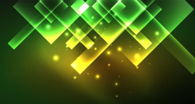 Işık arka plan hipster tarzıNeon geometrik soyut arka plan. Uzay retro tasarım. Renk geometrik desen. Kare şekil soyut arka plan.