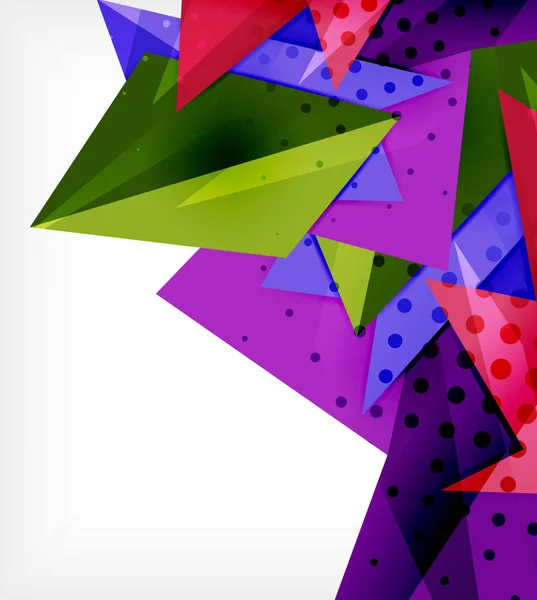 Moderne Origami-Karte. modernes Origami-Designelement. Geometrisches Farbmuster. abstrakter Low-Poly-Hintergrund. Präsentationsvorlage. — Stockvektor