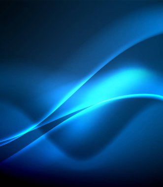 Parlak renk parlak neon soyut dalga şablonu. Soyut parlak ışık. Neon ışık parlayan etkisi. Uzay arka planı. Soyut şekil