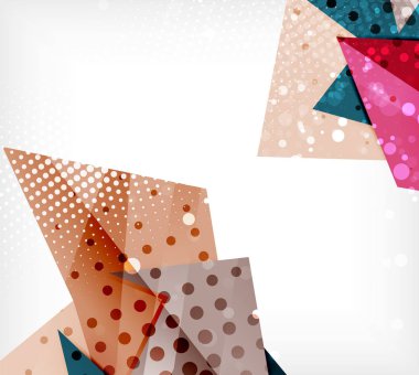 Modern origami kartı. Modern origami tasarım elemanı. Renk geometrik desen. Soyut düşük poli arka plan. Sunu şablonu.