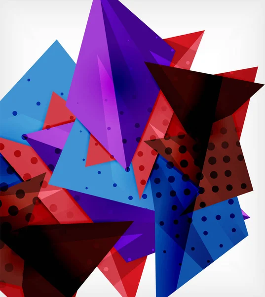 Moderne Origami-Karte. modernes Origami-Designelement. Geometrisches Farbmuster. abstrakter Low-Poly-Hintergrund. Präsentationsvorlage. — Stockvektor