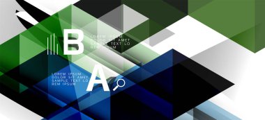 Beyaz arka planda çağdaş tarzda renkli tekrarlayan üçgenler modern geometrik. Soyut geometrik şekil. Modern şık doku