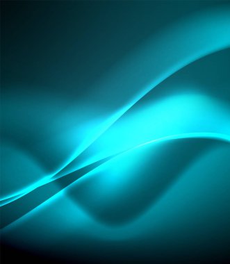 Parlak renk parlak neon soyut dalga şablonu. Soyut parlak ışık. Neon ışık parlayan etkisi. Uzay arka planı. Soyut şekil