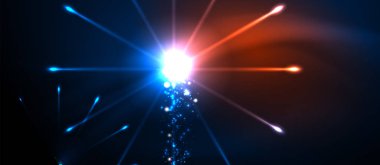 Kutlama tasarım için Fireworks karanlık gece arka plan. Mavi soyut arka plan. Doğum günü partisi. Şenlikli sanat geçmişi. Uzay arka planı. Gece partisi. Noel arifesi.