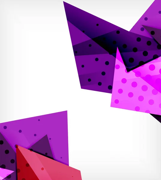 Cartão de origami moderno. Elemento de design origami moderno. Padrão geométrico de cor. Fundo abstrato de baixo poli. Modelo de apresentação . —  Vetores de Stock