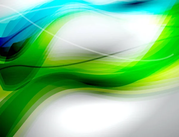 Padrão de onda de cor de fluido, estilo de design líquido fundo banner abstrato — Vetor de Stock