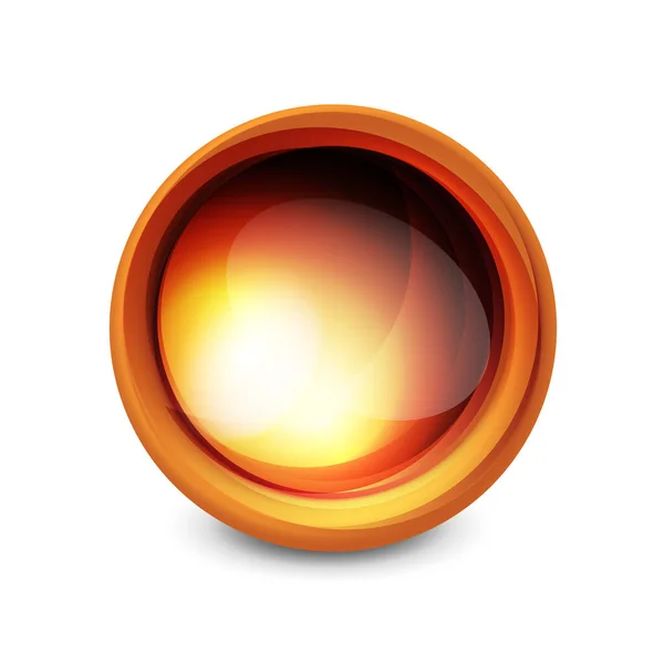 Abstrait verre tourbillon sphères bannière — Image vectorielle