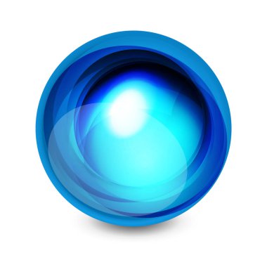 Soyut cam girdap küreleri pankart