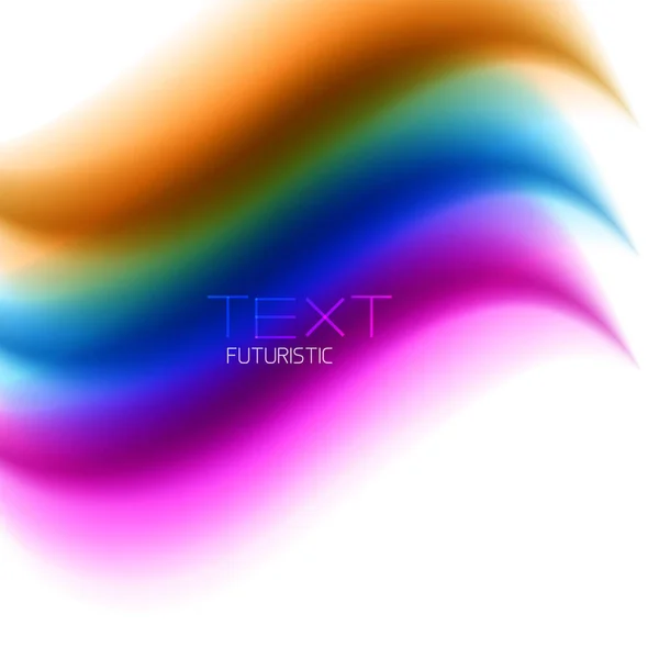 Flowing color wave pattern background — Stock Vector