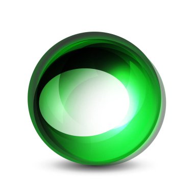 Soyut cam girdap küreleri pankart