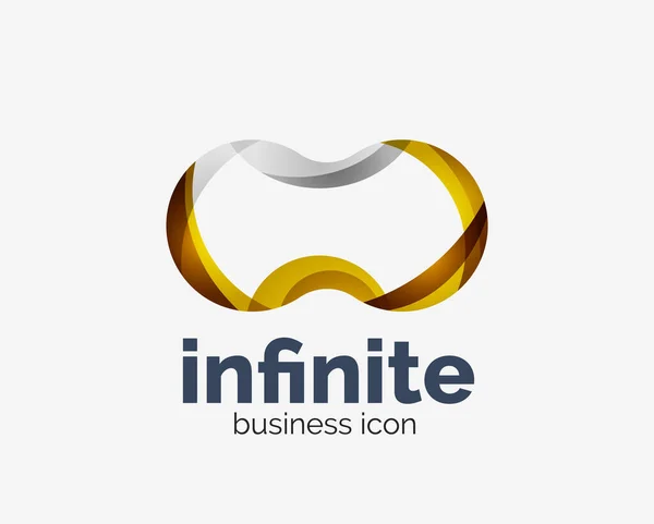 無限のロゴ、抽象的なビジネスアイコン — ストックベクタ